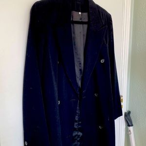 VINTAGE PEABODY HOUSE BLACK ELEGANT COAT MADE WITH ITALIAN WOOL SIZE 7/8